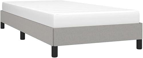 Miniatura 4 de GOLINPEILO Marco de cama gris claro con patas negras 394 x 799 pulgadas tela individual XL peso 41226 libras