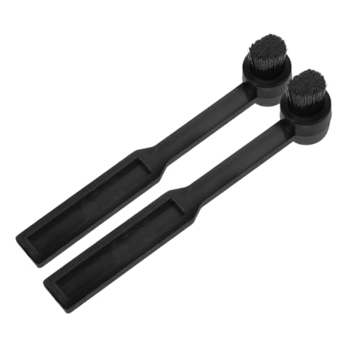 VILLCASE 2pcs Vinyl Record Cleaning Brush Stylus Brush for Gentle Detailing of Turntables Compact Design for Easy Storage and Optimal Debris Removal