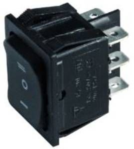 SDGstore DEVIATORE Doppio 6 Poli AUTOMATICO 35A 12V 15A 250VAC Nero Ideale per Auto Trapani SALISCENDI TAPPARELLE SERRANDE