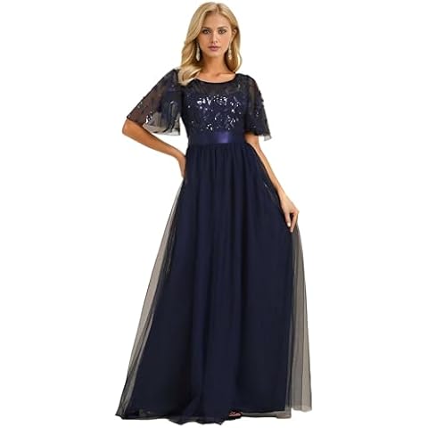 Robe de Soirée Ever-Pretty Bleu Marine Cover