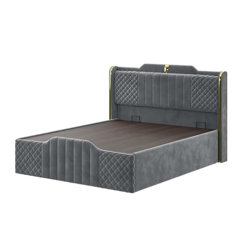 Image of Wakefit Velura Queen Size Hydraulic Storage Upholstered Bed