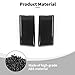 JWWY Top of The Roof Windshield Roof Rack Mounting Point Cover Trim Fit for 2021-2024+Ford Bronco Exterior Accessories Black 2PCS
