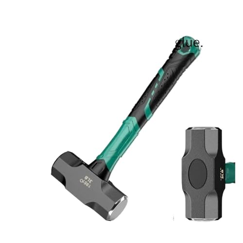 High Carbon Octagonal Hammer Solid and Multifunctional Household Wall Demolition Woodworking Sledge Hammer Hand Tools(3LB)