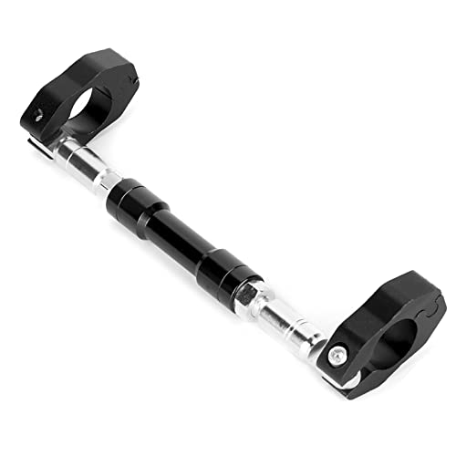Equilibrio de la motocicleta Manillar cruzado Fortalecer Palanca 22mm Aleaci¨®n de aluminio ajustable universal 28cm-32cm Longitud ajustable(Negro)
