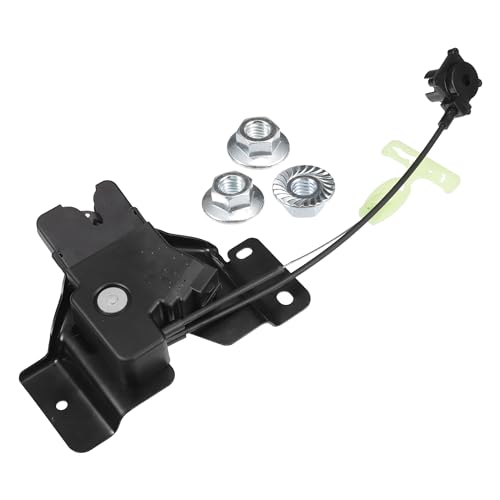 Image of X AUTOHAUX Replacement Rear Liftgate Door Lock Actuator with Cable for Lincoln Town Car 2008-2011 Tailgate Latch Assembly No.8W1Z5443200A Black