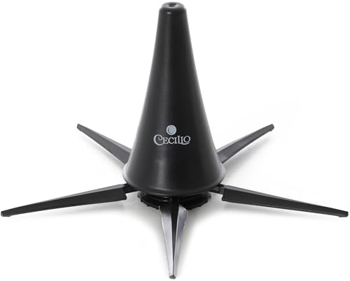 Cecilio Foldable Clarinet Stand 5-Leg, Portable Travel Clarinet Holder Instrument Protection