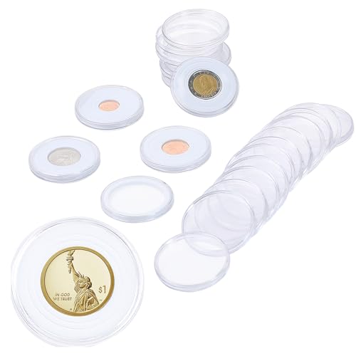 20 ensembles de capsules pour pièces de monnaie 46mm, avec 6 tailles (16/21/26/31/36/46mm), joints en mousse, étui pour pièces de monnaie, protection du support pour la Collection de pièces de monnaie 20 ensembles de capsules pour pièces de monnaie 46mm, avec 6 tailles (16/21/26/31/36/46mm), joints en mousse, étui pour pièces de monnaie, protection du support pour la Collection de pièces de monnaie