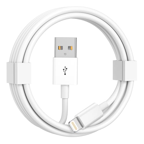 finekeep Car Carplay Cable,USB A to Lightning Cable 3FT for iPhone 14 13 12 11 Pro Max XR XS X 8 7 6 Plus SE Charger Cord ,Car Charging Cable(White)