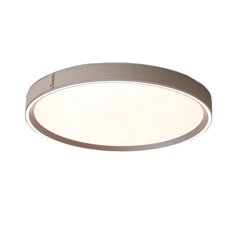 Abat-jour en acrylique simple de luxe et cuir pour plafonnier LED chic