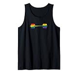 Gay Pride Rainbow Barbell Gym Tank Top