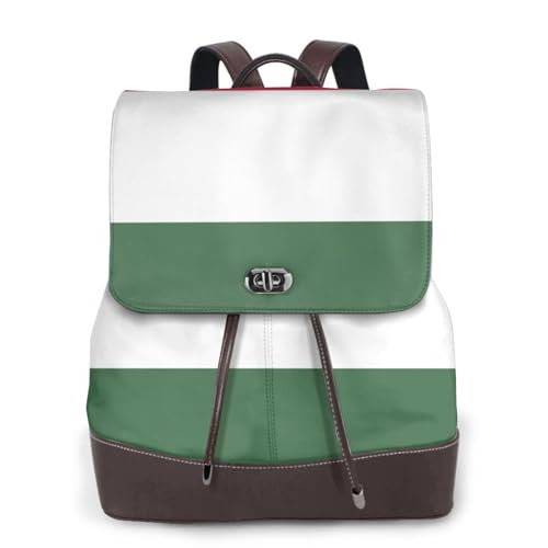 Sac à dos en cuir drapeau Hongrie EdWal noir pour ordinateur portable femme