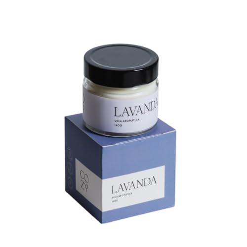 Vela Aromática Perfumada Lavanda CozyNook 140g Aroma Relaxante pa...