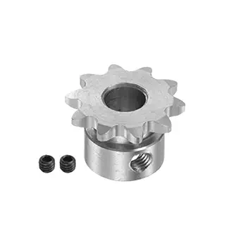 HARFINGTON B Type Roller Chain Sprocket 10 Teeth 8mm Bore Stainless Steel Motor Drive Gear for Chain DIN/ISO No. 04C-1 and ANSI No. #25