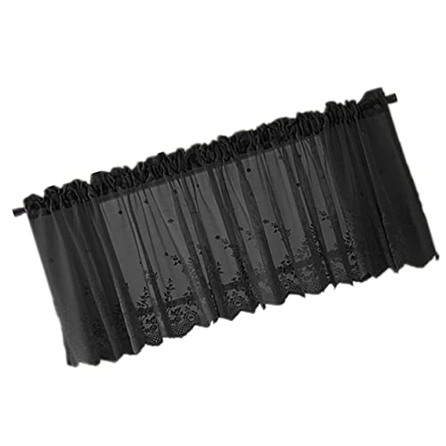 Cortinas cortas Cabilock de media pantalla con transmisión de luz para el salón, 2 piezas 4