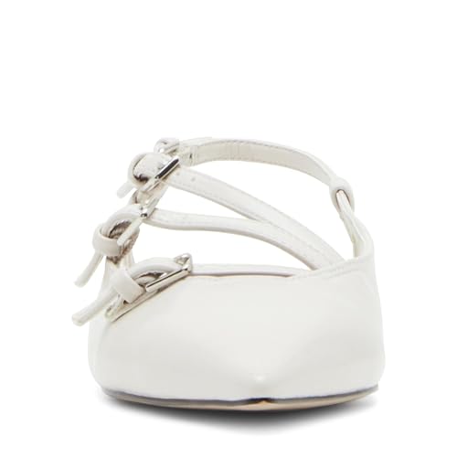 Steve Madden Women's Peony Mule, Bone Patent, 8