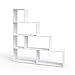 Étagère escalier VICCO Asym, séparateur de pièce, étagère, bibliothèque, étagère sur Pied, étagère Haute