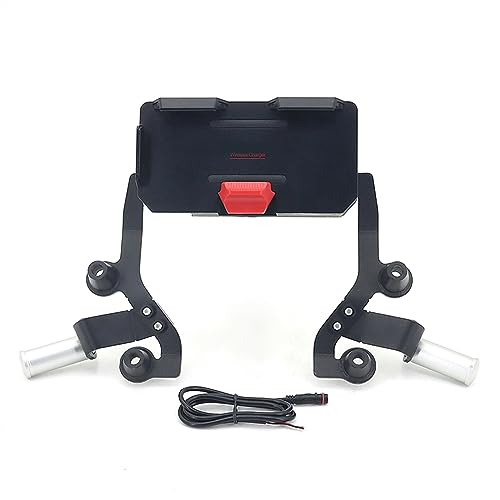 Support GPS XMAX 300 moto avec chargeur USB sans fil et fixation pour projecteur