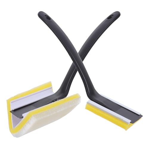 Gadpiparty Pennelli Triangolari per Pittura Angolare 2 Pezzi Manico Ergonomico, Pennelli per Bordi e Rifiniture Dettagliate, Strumenti per Verniciatura di Pareti e Soffitti Interni