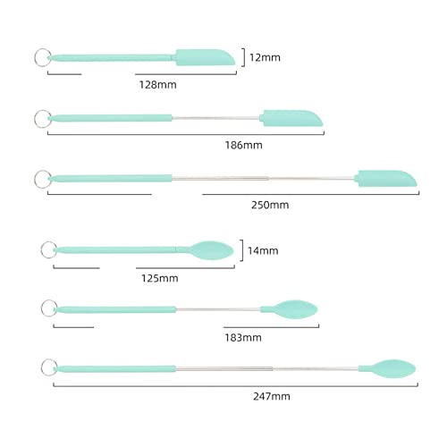 Mini spatola telescopica in silicone, piccola
