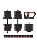 KSIX Kit de Pesas Modular 4 en 1, Entrenamiento Muscular Completo