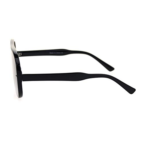 Mens Robotic Flat Top Minimal Shield Mob Sunglasses3