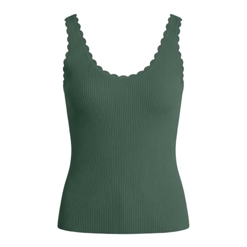 Jersey de punto calado sin mangas con cuello V suéter fresco y transpirable de verano 3