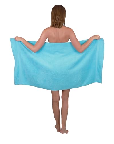 Betz Serviette de Bain Taille 70x140 cm 100% Coton Premium Couleur Turquoise