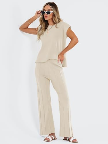 LILLUSORY 2 Piece Sets for Women Summer Vacation 2025 Lounge Outfits Matching Two Pcs Spring Knit Tracksuits Sweat Suits3