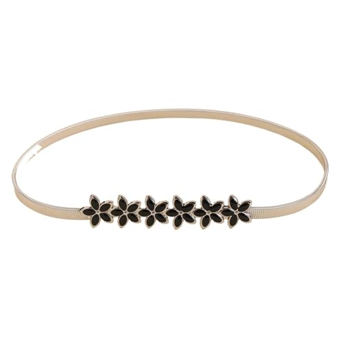 Six Small Flower Thin Belt Women's All-Match Fashion Decorative Dress Accessories Spring Waist Chain Waist Seal