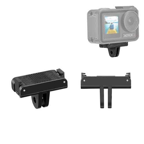 ZLiT DJI Osmo Action 4/3カメラ用マグネットマウント、クイックリリース磁気延長マウント DJI Osmo Action 4/3カメラマウントクランプ用 (ブラック)