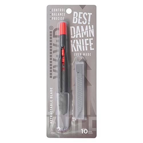 Image of VViViD Best Damn Knife - Heavy Duty Precise Utility Blade, Sturdy Safety Lock, and 10 Replacement Blades