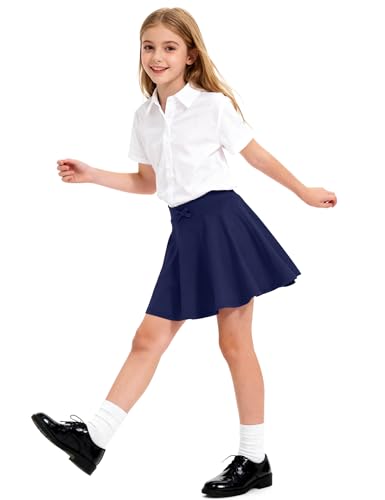 Image of BOOPH 2 Pack Girls Skirts Toddler Athletic Uniform Skorts with Pockets