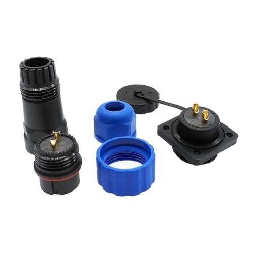 Conector SP20 de 3 pines con brida y chasis robusto IP68 para ingeniería de precisión 6