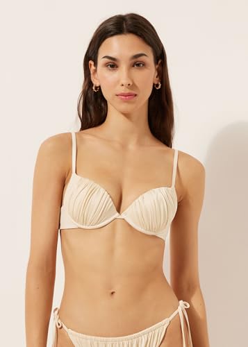 Woman's Push Up Swimsuit Shiny Satin2