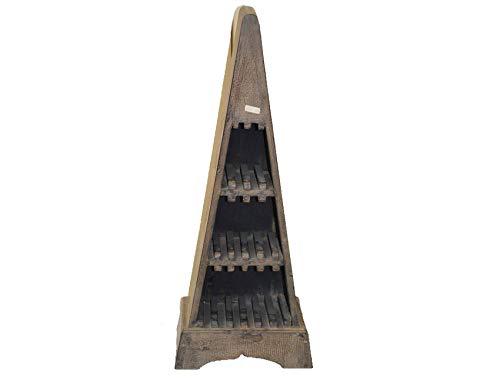 MOBILE PORTA CD PIRAMIDE IN LEGNO PORTA CD CM 70 H X28X19