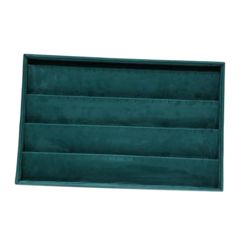 Image of Premium Green Earring Velvet Jewelry Drawer Organizer Tray Stackable
