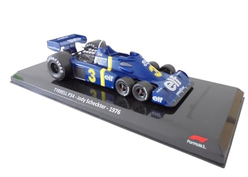 Auto de Fórmula 1 1:24 Compatible Tyrrell P34 Jody Scheckter 1976 miniatura 1