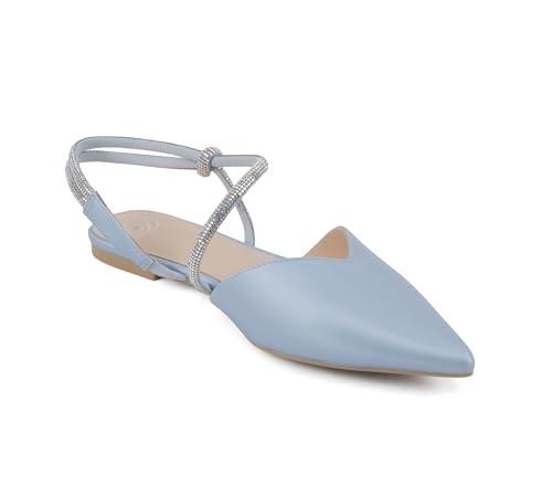 Image of Delicious Victoria ~ Women Pointed Toe Slingback Flat Bridal Dress Pumps
