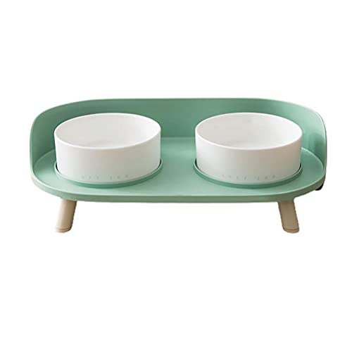 Dan & Dre - Ciotola in ceramica per cani e gatti, protezione per il collo, rimovibile in ceramica per animali domestici, antiscivolo