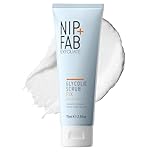 NIP + FAB Glycolic Fix Scrub – 3% Glycolic Acid (AHA) and 1% Salicylic Acid (BHA) Exfoliating Face Scrub for Brightening, Resurfacing and Deep Pore Cleansing, 75ml