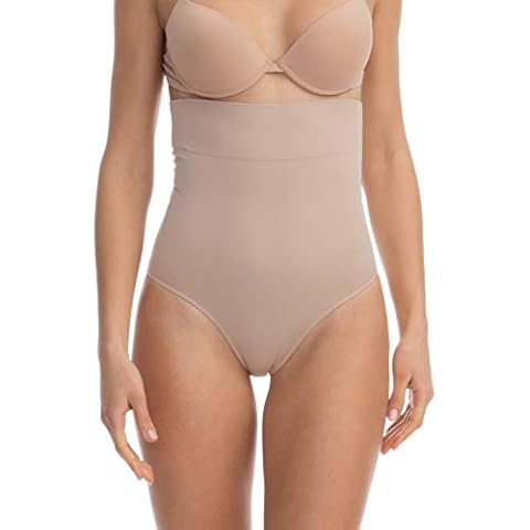 Farmacell Shape 601 (Nude, XXL) High-Waisted Shaping Control Knickers with Flat Tummy Effect Cover