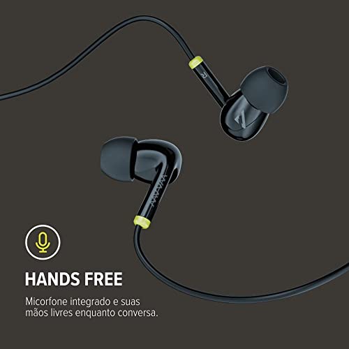 WAAW by ALOK Fone de Ouvido VIB 100EW com Fio de 1,2 Metros, Intra-Auricular, Microfone Integrado, C