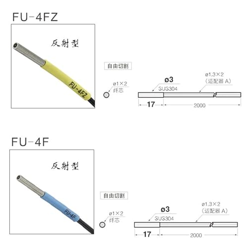Fibre optique FU-48U haute précision pour capteurs et amplificateurs - 5