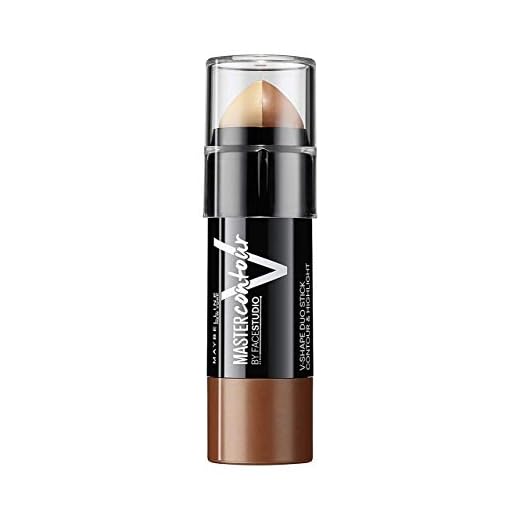 MAYBELLINE New York Master Contour V-Shape Duo Stick, 0 Dunkel, 7 g (1er Pack)