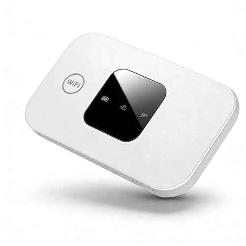 Sxhlseller Router WiFi Portátil con Ranura para Tarjeta SIM, 4G LTE Mobile WiFi Hotspot Desbloqueado Travel Partner Wireless 4G Router para Teléfono, Portátil, Tableta de Escritorio, para