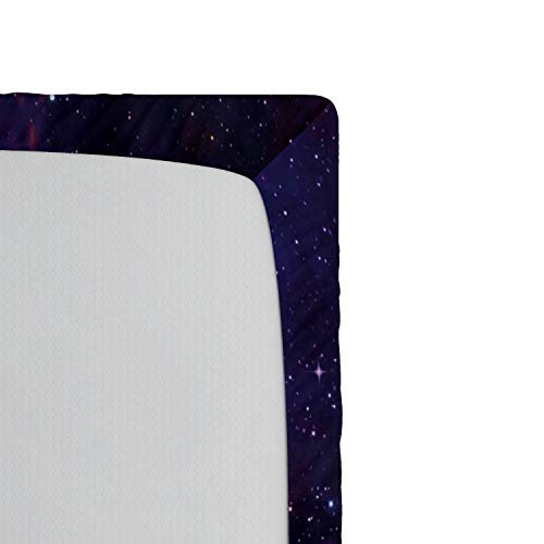 Ambesonne Space Fitted Sheet, Nebula Dark Galaxy Luminous Stars And Cosmic Rays Astronomy Explore Theme, Soft Decorative Fabric Bedding All-Round Elastic Pocket, Twin Size, Purple Blue #TOP4