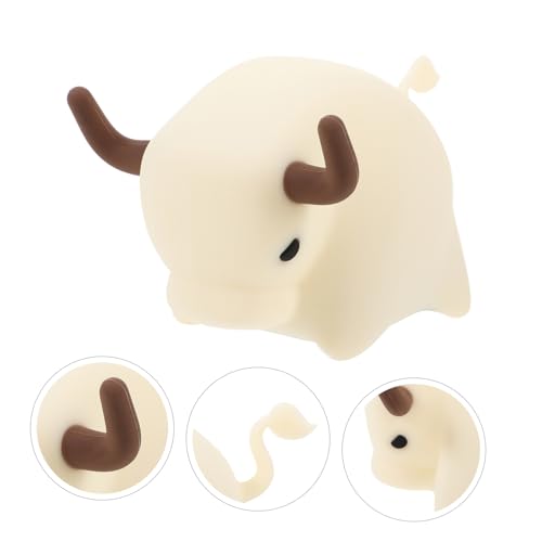 Lámpara de mesa Garneck USB recargable en forma de vaca miniatura 3