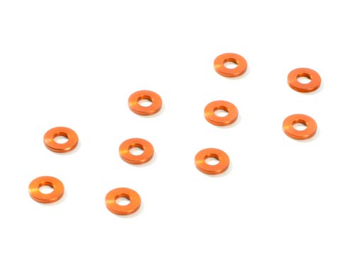 Alu Shim 3x7x1.0mm - Orange (10) / Xray / 303136-O