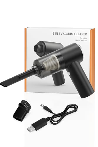 1 TO 1 MARKET Mini Aspirador sin Cable. Aspiradora de Mano .Potente 6000 PA, hogar, Coche, pelos de Mascotas, teclados. Carga USB Dispone de 30 Minutos de autonomía. Aspiradoras. Accesorios Coche.