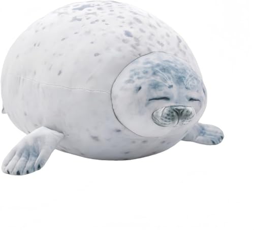 Danussiぬいぐるみ アザラシ 抱き枕 かわいい 海豹 海洋動物 癒される 大きい クッション やさしい手触り 可愛い ベッドサイド 背あて 抱きまくら 添い寝 80cm 贈り物 グレー おもちゃ お祝い ねむねむ 子供の日 クリスマスプレゼント (ホ